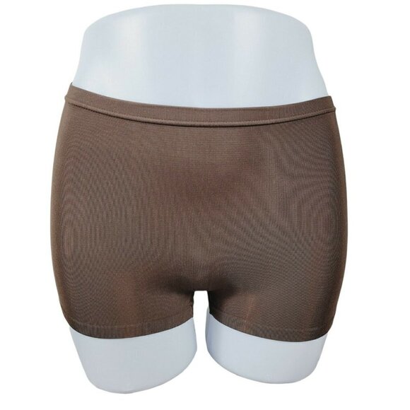 Nordstrom Intimates Boy Leg Brief Shapewear Panty Light Control Med Brown NWT - Picture 1 of 8
